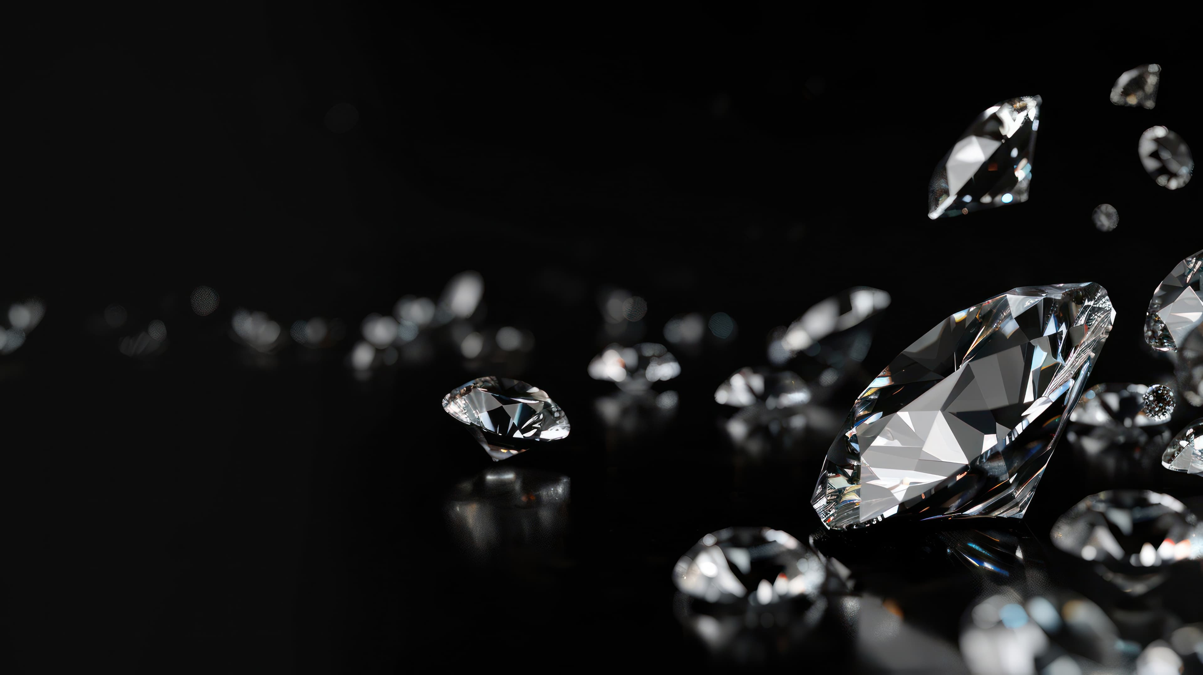 Black diamonds background